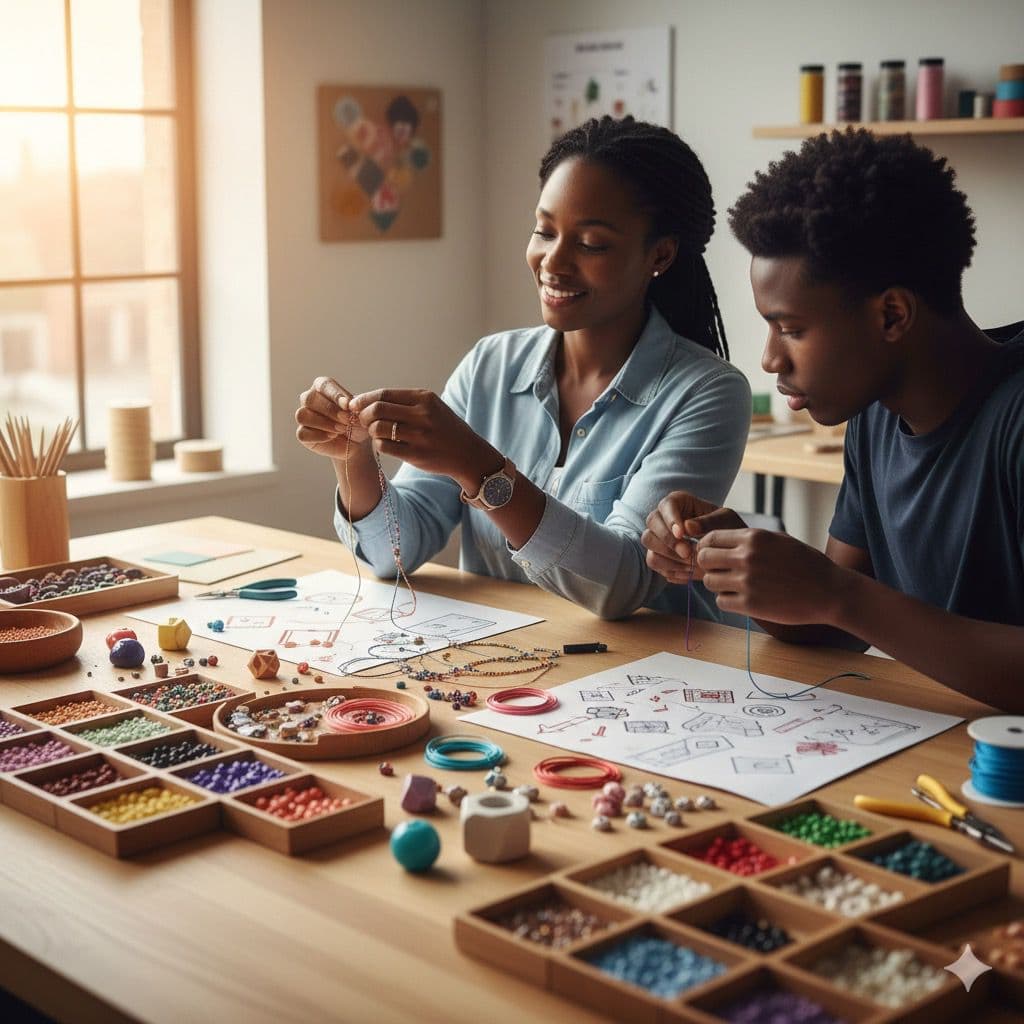 African beaded necklaces